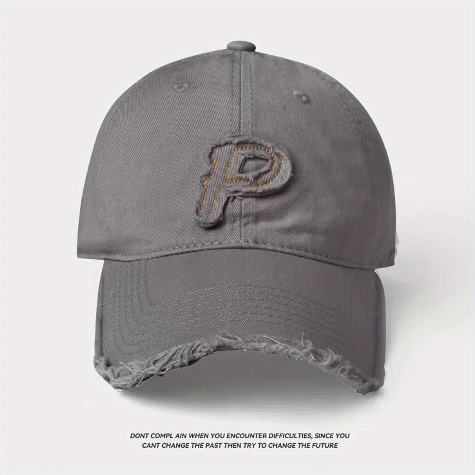 Men's Letter P Patch Baseball Cap Sun Hat