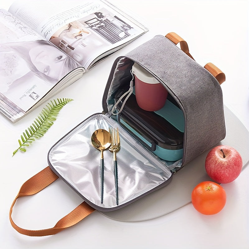Large Capacity Insulated Lunch Bag Waterproof Bento Box Carrier