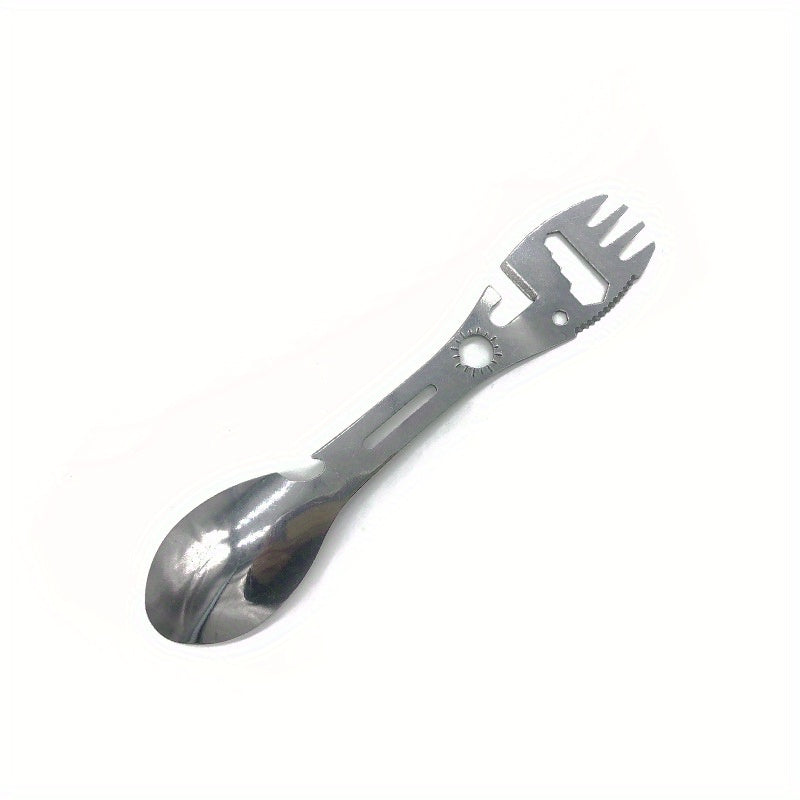 10 in 1 Spork Stainless Steel Utensil Can Opener Multi-Tool for Camping Hiking