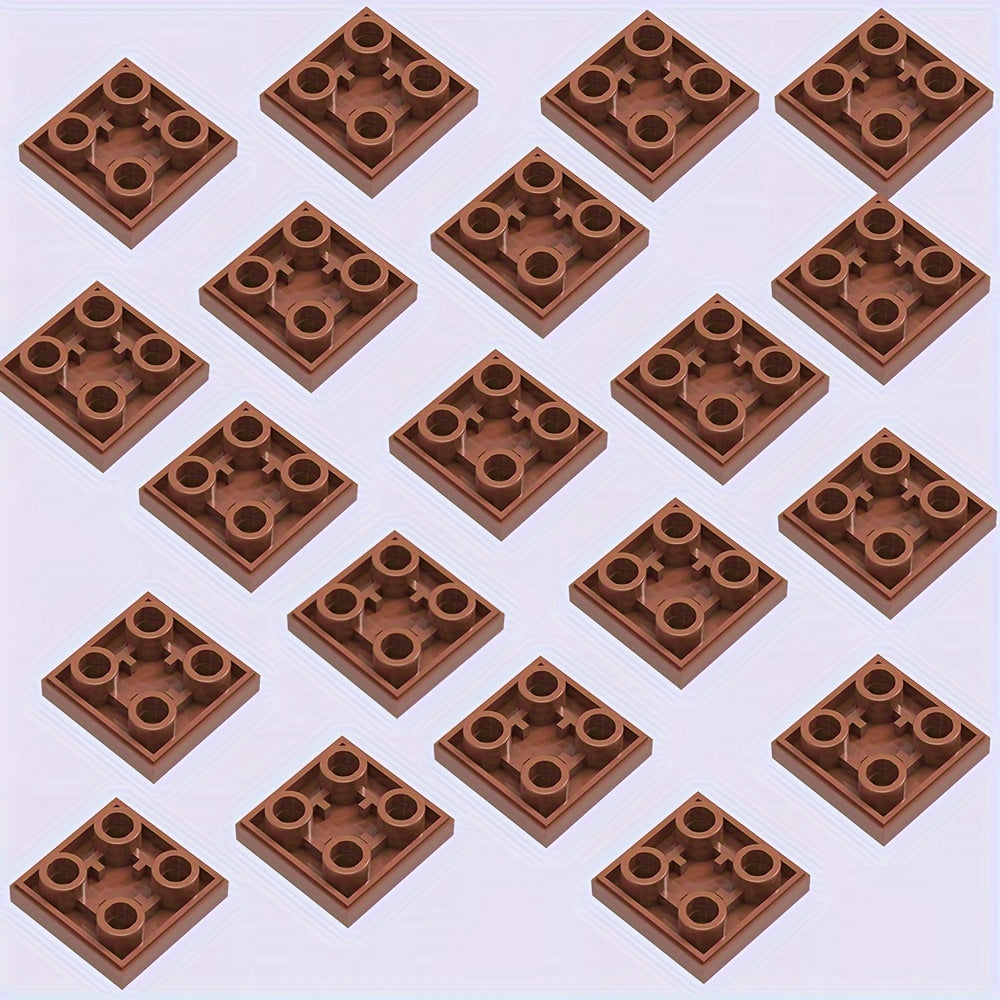 20pcs ABS Building Blocks Set 2x2 Inch Plates Low Walls