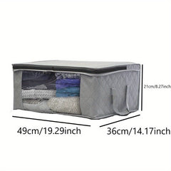 Quilt Bag Zipper Storage Organizer Lightweight Large Capacity Container