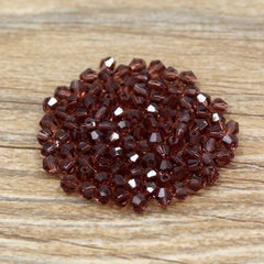 300pcs 4mm Double Cone Pointed Crystal Beads Jewelry Making