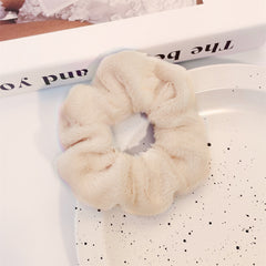 Solid Colors Scrunchy Hair Ties Hair Elastics Soft Scrunchie Ponytail Holders