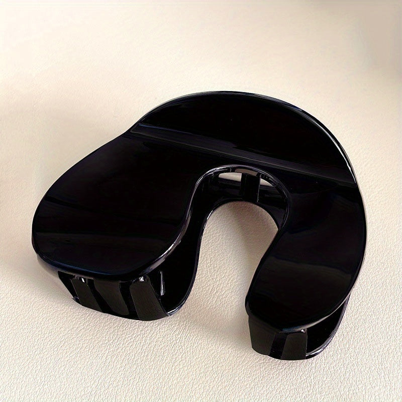 5pcs U-shaped Hair Claw Jelly Hair Claw Ponytail Holder Women Girls Accessories