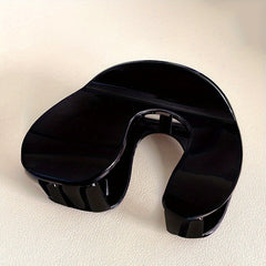 5pcs U-shaped Hair Claw Jelly Hair Claw Ponytail Holder Women Girls Accessories
