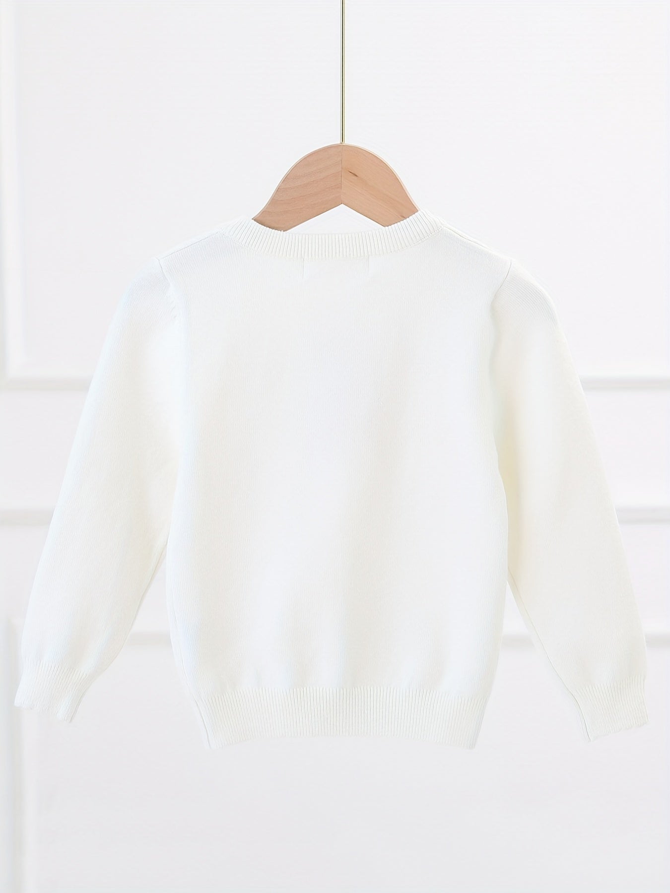 Girls' Sweet Bowknot Knit Cardigan for Spring and Fall