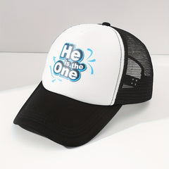 She Is The One Graphic Mesh Baseball Cap