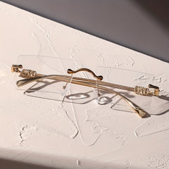 Men's Metal Rimless Glasses