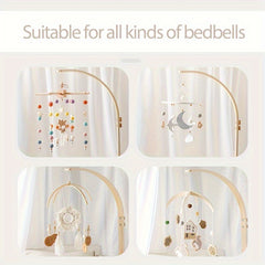 Kids Bed Bent Wooden Bed Bell Holder Bed Bell Accessories