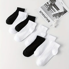 8 Pairs Mixed Short Socks Soft & Comfy Ribbed Women's Stockings