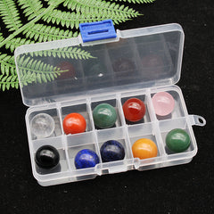 10pcs Colorful Crystal Stone Ball Ornaments 20mm