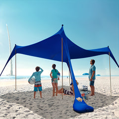 Portable Beach Tent Easy Install Waterproof Outdoor Camping Seaside Sunshade