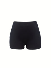 Letter & Graphic Print Skinny Shorts for Women