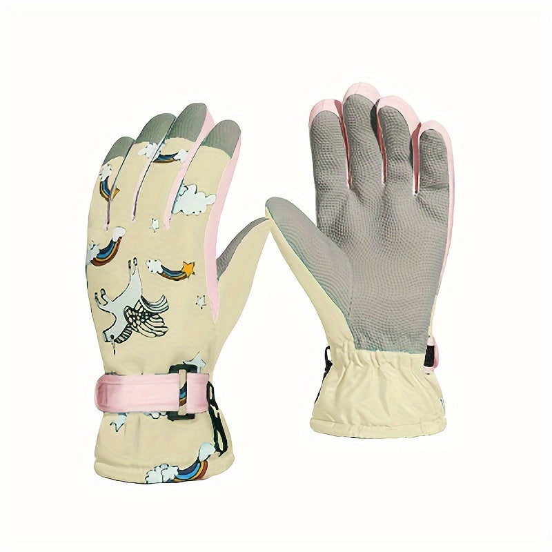 Winter Skiing Gloves Warm Waterproof Non slip Gloves