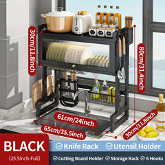 Above Sink Dish Drying Rack With Cover Space Saving Sink Rack