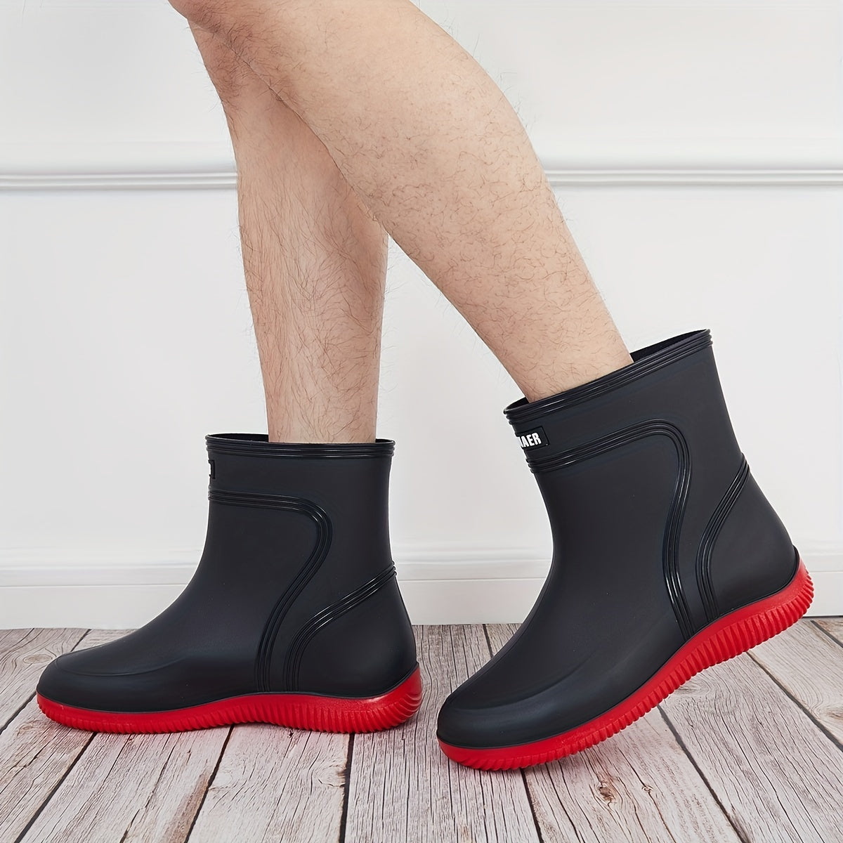 Men's Waterproof High Top Fishing Rain Boots