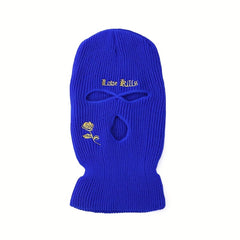 Three Hole Ski Mask Knitted Cap Warm Hat