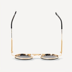 Steampunk Top Bar Metal Sunglasses Retro Vintage UV400 Sun Glasses