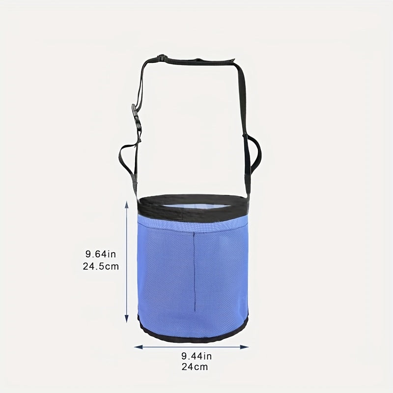 1pc Horse Outdoor Feeding Bag Elastic Adjustable