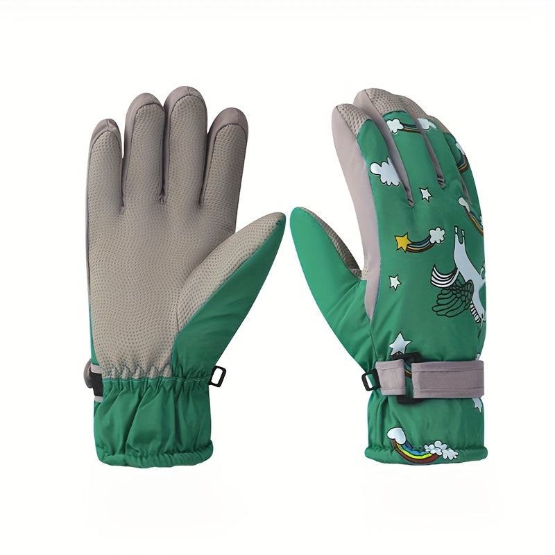 Winter Skiing Gloves Warm Waterproof Non slip Gloves