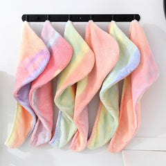 Thickened Quick Drying Turban Coral Velvet Shower Cap