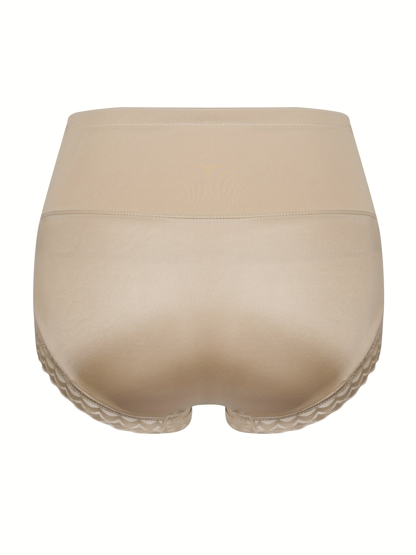 Contrast Lace Trim High Rise Tummy Control Shapewear Boy Shorts