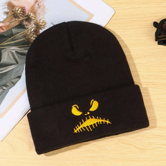 Y2K Halloween Embroidery Beanie Hat