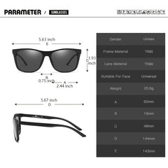 PARANOID Polarized Sunglasses Men Women 8 Colors Sun Glasses P8648