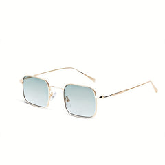 Square Metal Sunglasses Men Women Anti Glare UV400