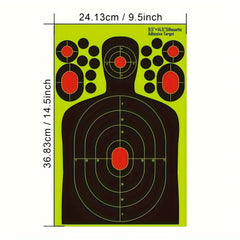 20pcs Reactive Splatter Targets Fluorescent 24 X 36 Self-adhesive