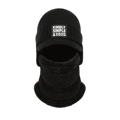 Winter Ear Cap Set With Velvet And Insulation