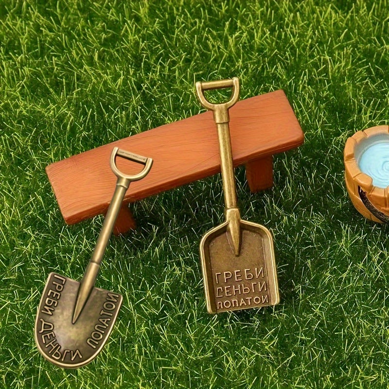 1:12 Scale Dollhouse Shovel & Spade Set - Vintage Landscape Enthusiasts Toy