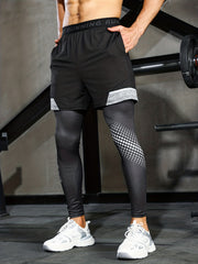 Men's Compression Pants and Shorts for Fitness Running
