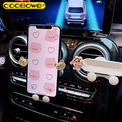 COOBOWE 11 4 Car Phone Bracket Anti shake Support Frame Car Air Vent Fix Bracket