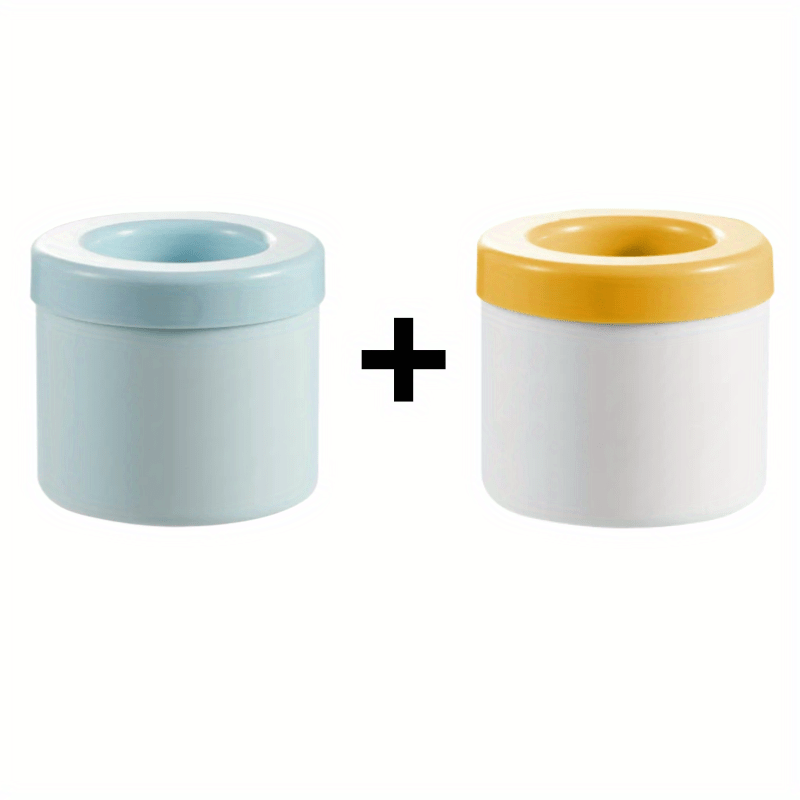 2pcs Cylinder Ice Tray Silicone Ice Cube Mold Ice Cup