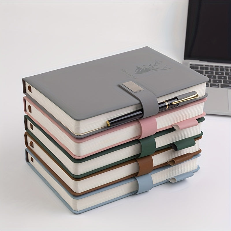 A5 Metal Clip Notebook 360 Pages Thick Notebook Travel Record Book
