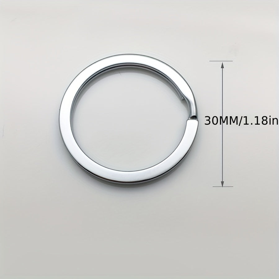 10pcs Stainless Steel Key Ring for Backpack Bag