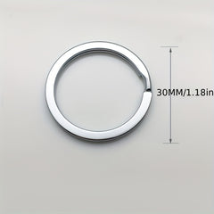 10pcs Stainless Steel Key Ring for Backpack Bag