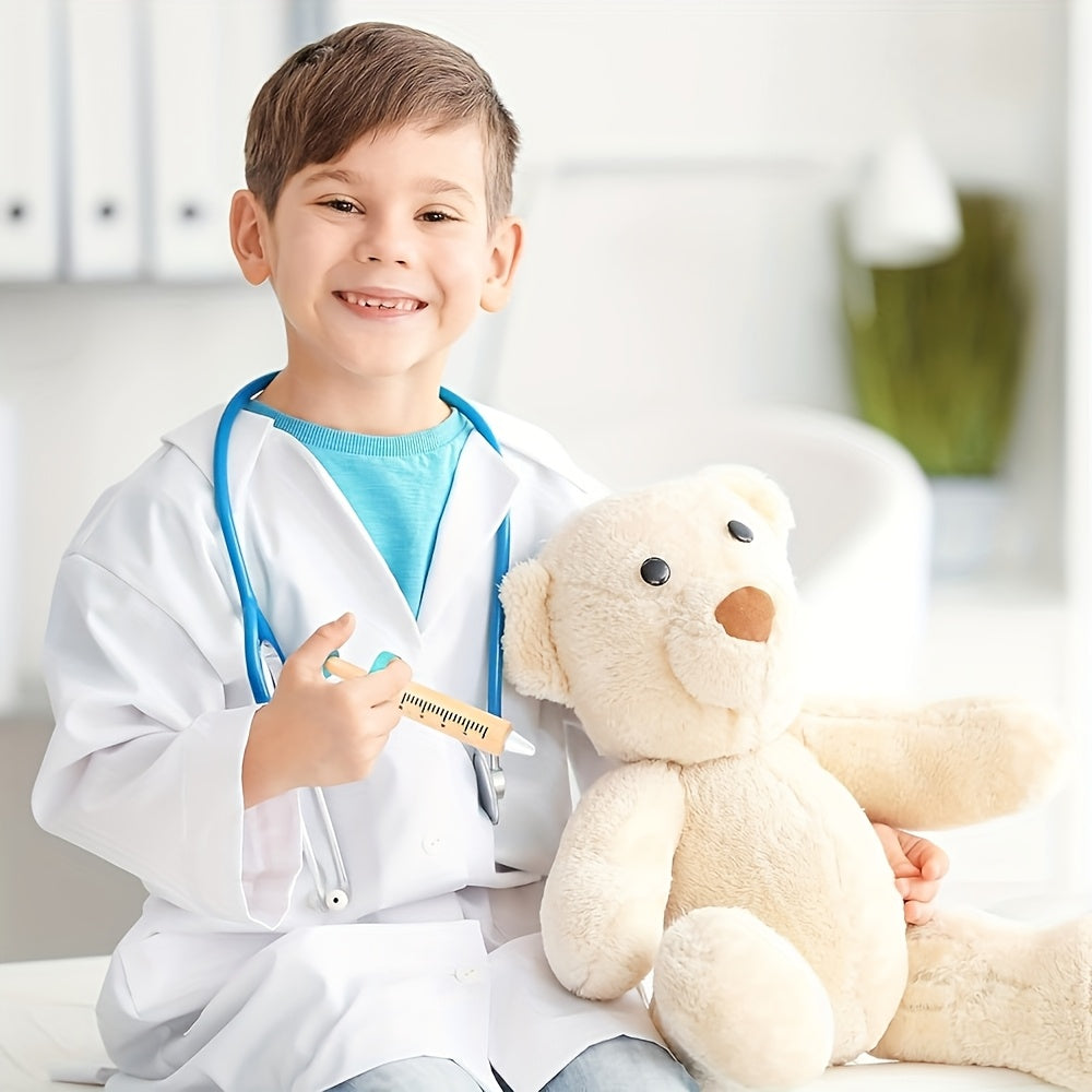 Kids Nurse Pretend Play Set with Syringes & Stethoscopes - Ages 3-6