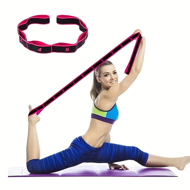 Yoga Resistance Band with 20-32cm Rings Home Gym Stretch Belt