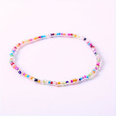 Colorful Glass Bead Bracelet Anklet Boho Accessories