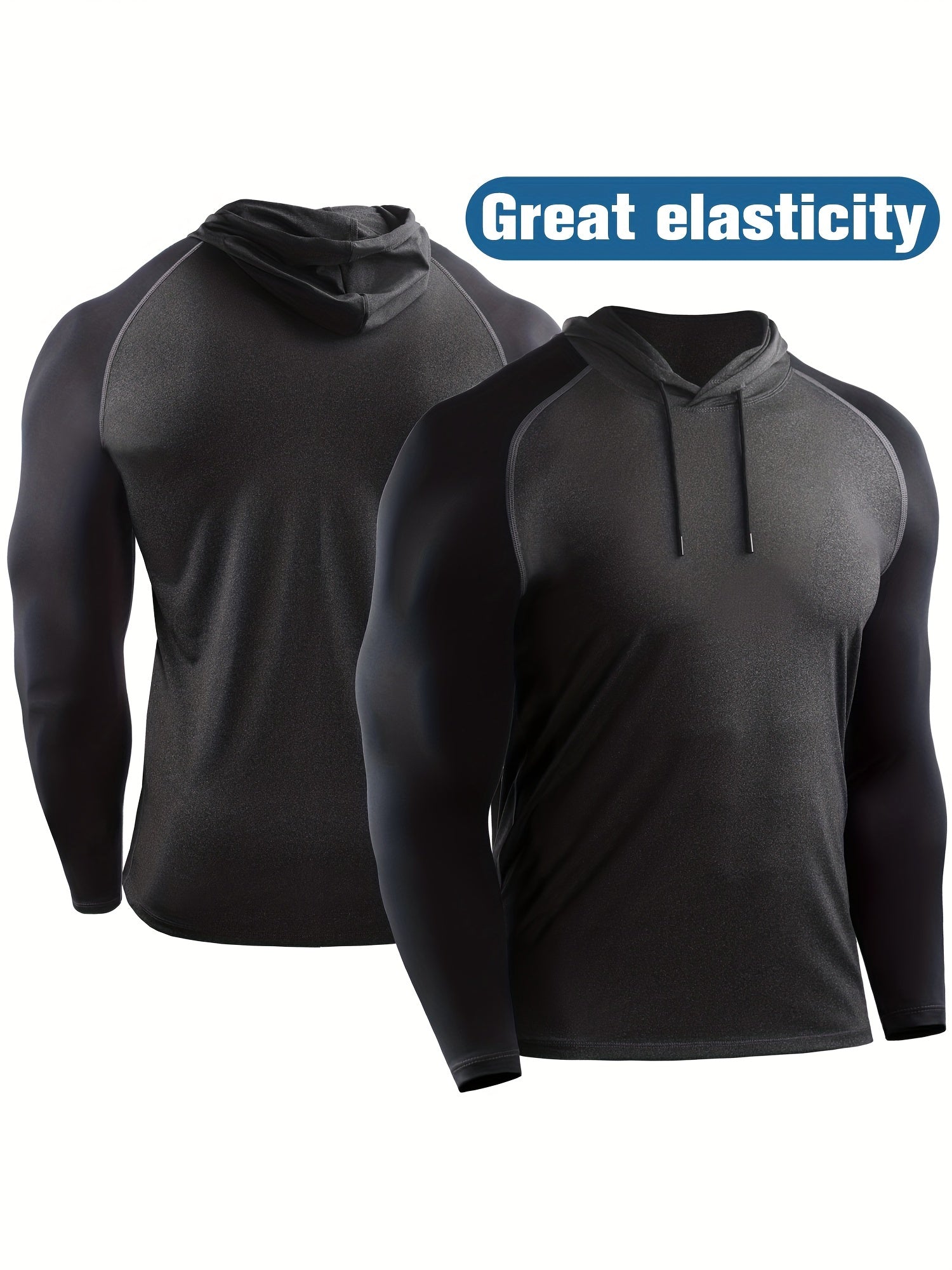 Men's Fast Drying Long Sleeve Hoodie Outdoor Sports Sweater