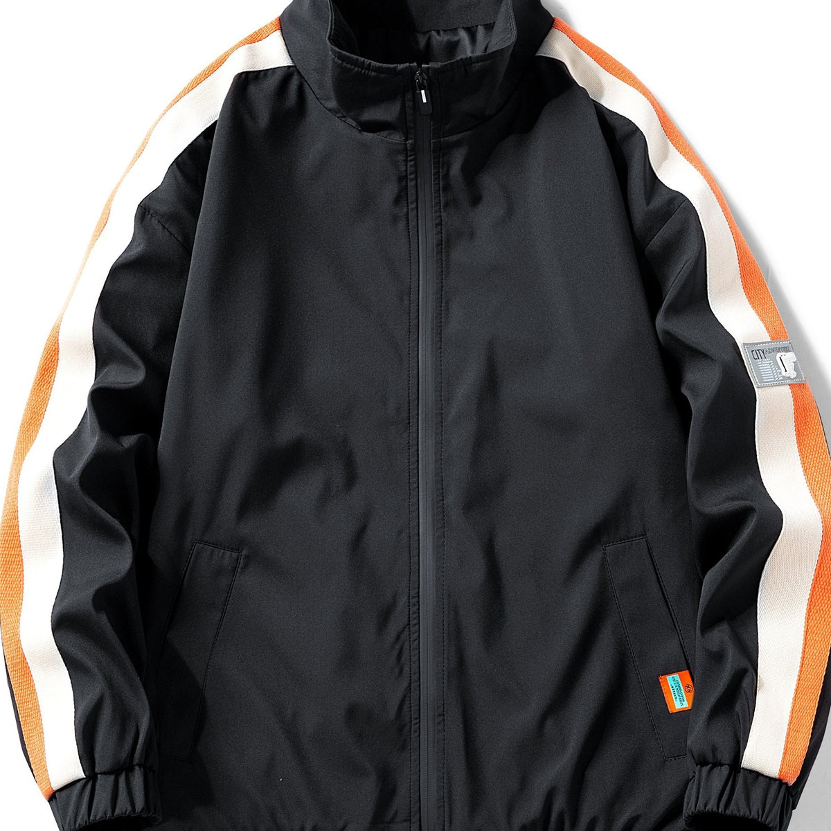 Men's High Neck Zip Up Jacket Coat For Spring Fall