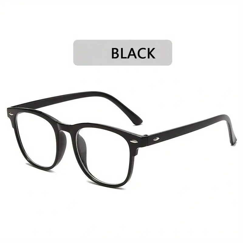 Retro Oval Frame Anti Light Shading Glasses for TV & Computer