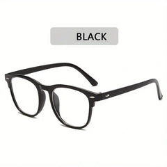 Retro Oval Frame Anti Light Shading Glasses for TV & Computer