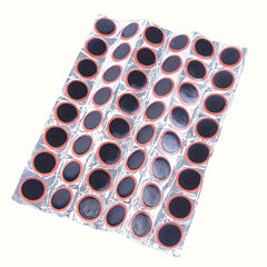 48pcs Circular Bike Tire Repair Films Inner Tube Cold Repair Cycling Access