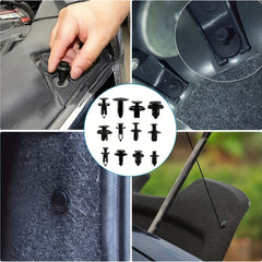925pcs Car Bumper Retainer Clips Plastic Rivets Fasteners