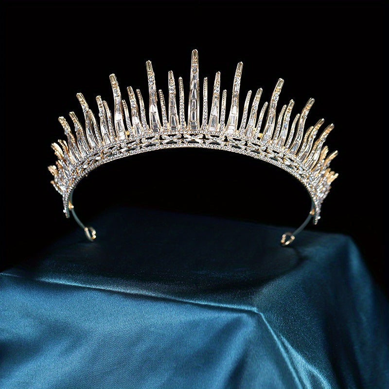 Crystal Headband Queen Princess Crown Head Jewelry Tiara