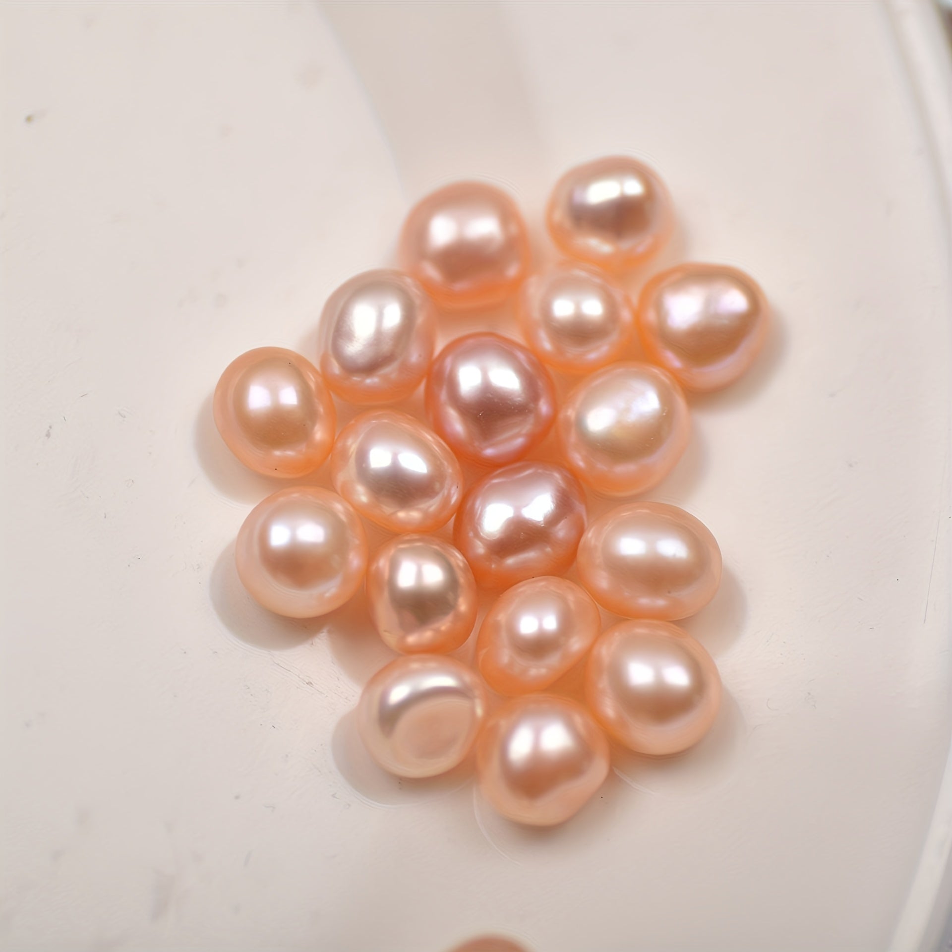 2pcs 7 8mm Freshwater Baroque Non-Porous Pearls DIY Accessories
