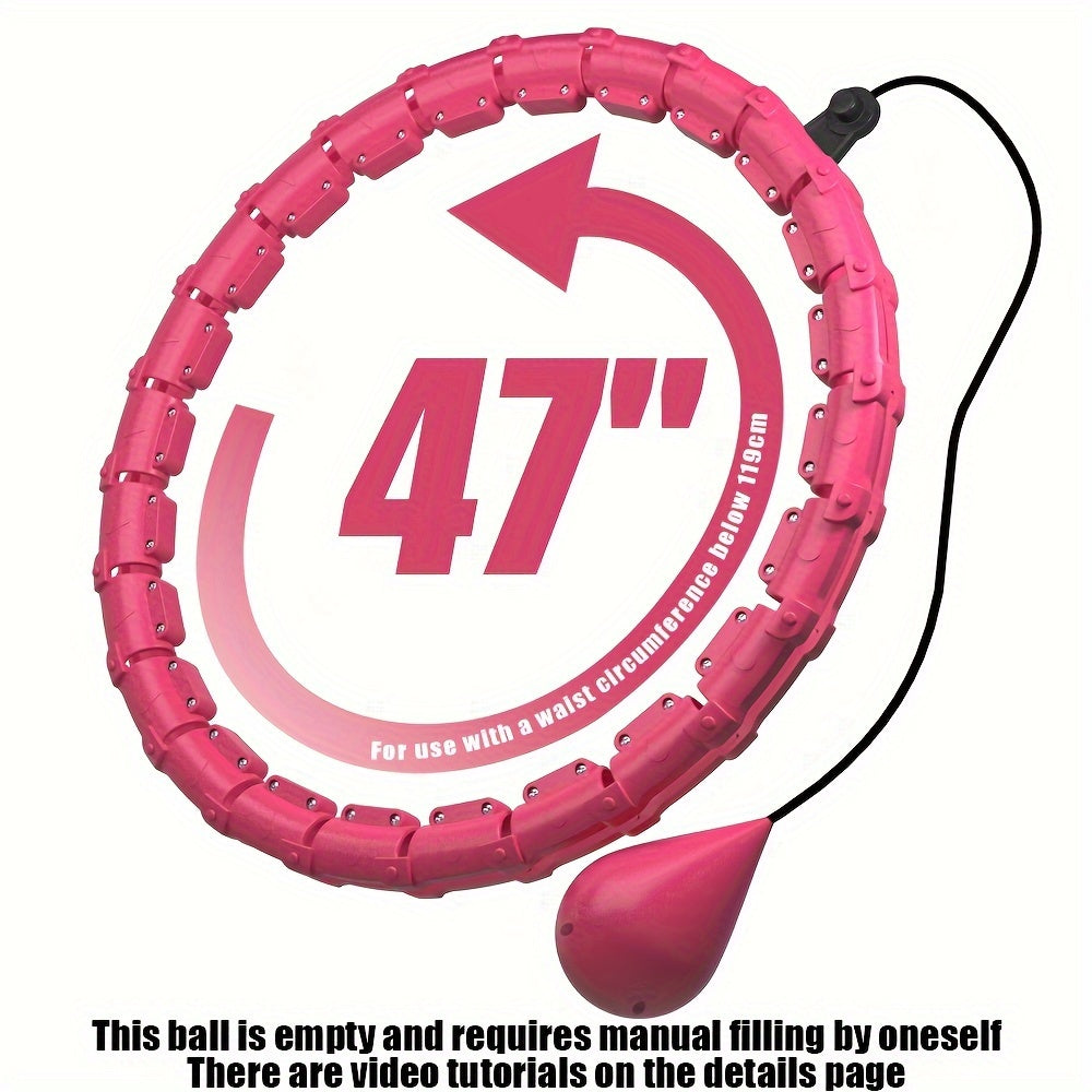Adjustable Detachable Exercise Hoop 2 in 1 Waist Training Fitness Pilates Hoop